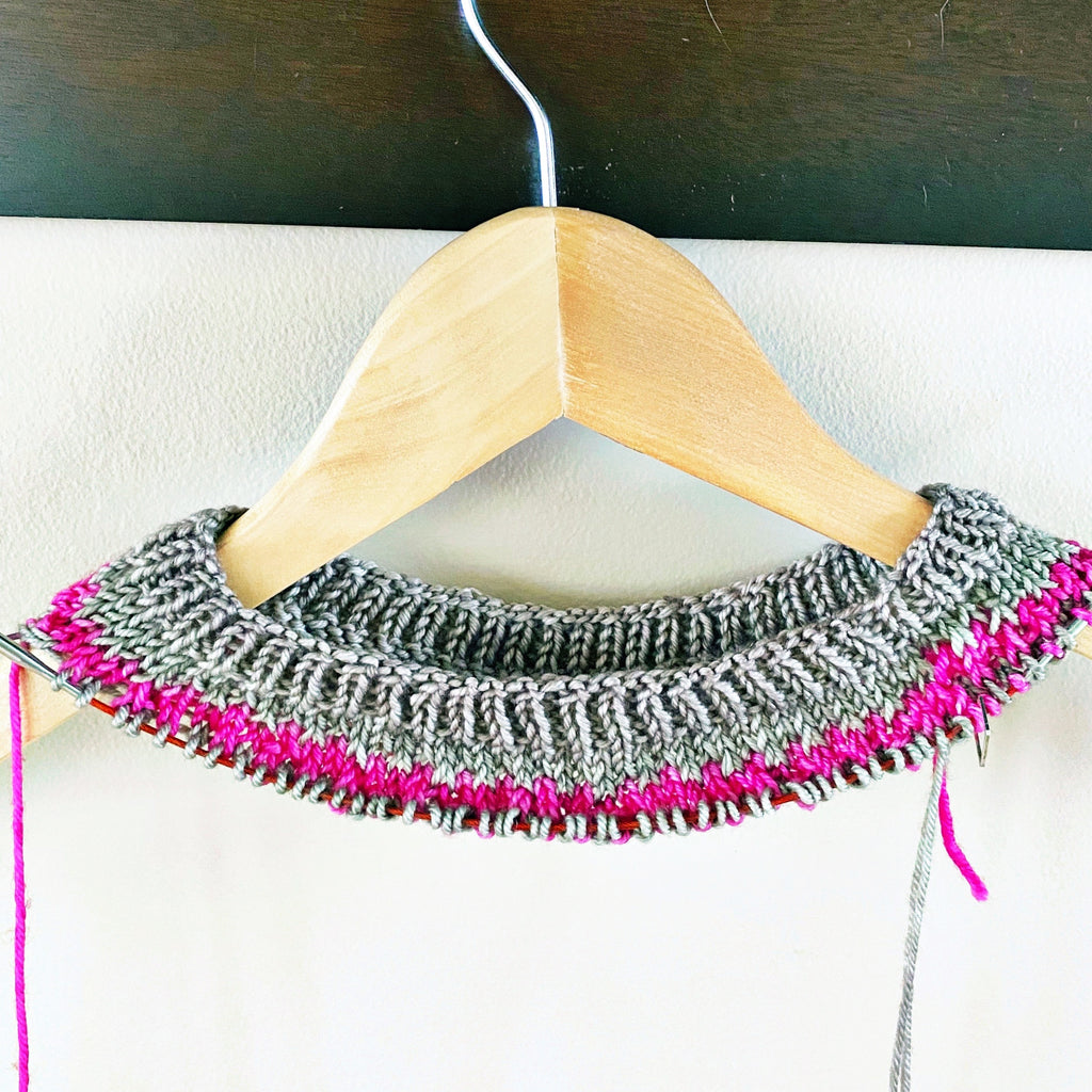Fosette KAL Modification Number 1: Short Rows in the Neck