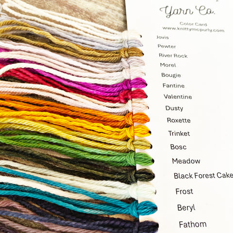 Knitty McPurly Color Card