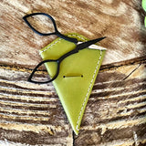 Jennifer Yun Leather Scissor Sleeve + Kelmscott Designs Devon Scissors