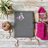 Knitting Merdog Unicorn Sticker and Magnet
